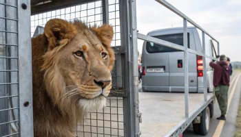 Льва Симбу со Ставрополья отправили в крымский зоопарк после конфискации
