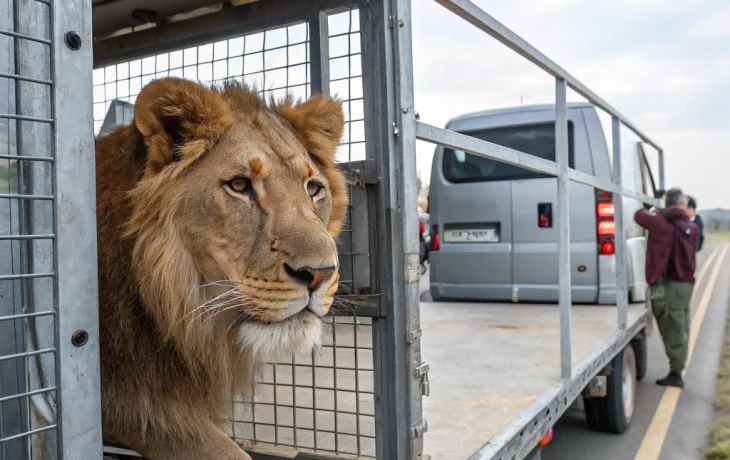 Льва Симбу со Ставрополья отправили в крымский зоопарк после конфискации Льва Симбу со Ставрополья отправили в крымский зоопарк после конфискации