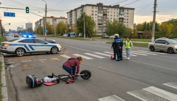 Водитель самоката сбил ребенка в Копейске и стал фигурантом уголовного дела