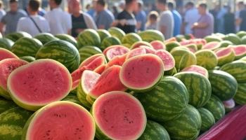 Иранские арбузы покоряют Новосибирск: старт продаж