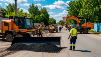 Барнаул улучшает дороги и тротуары