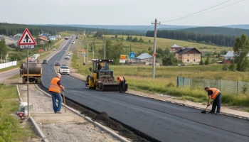Под Красноярском ремонтируют дорогу Минино – Овинный за 48,2 млн рублей