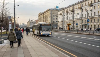 Новая выделенная полоса на Комендантском в 2025 году