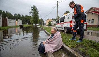 89-летняя тюменка упала в канаву и едва не замерзла
