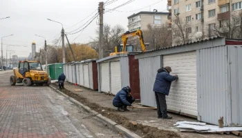 В Красноярске демонтируют 96 гаражей для новой дороги