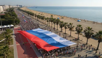 Массовая зарядка в Махачкале отметила День России