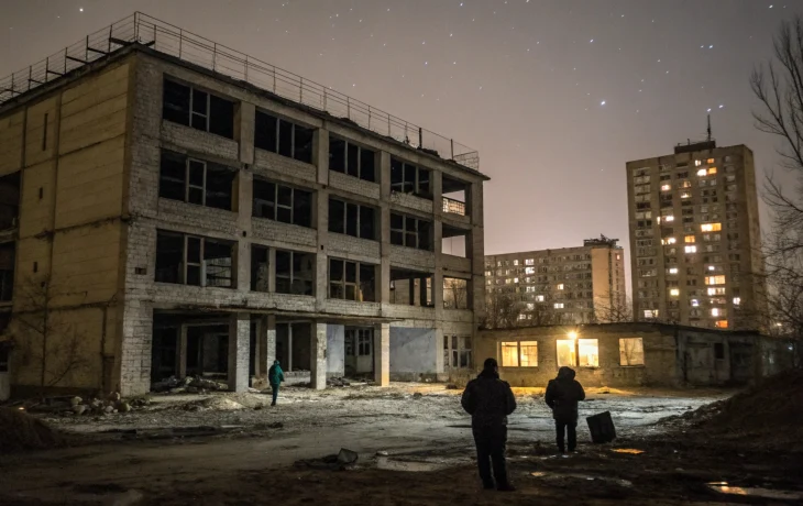 Вандалы разрушают долгострой в Новосибирске Вандалы разрушают долгострой в Новосибирске