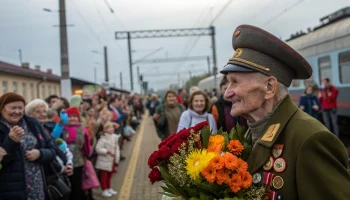 В Архипо-Осиповке 104-летний ветеран Курбаков отправился на парад Победы в Москву с особыми почестям