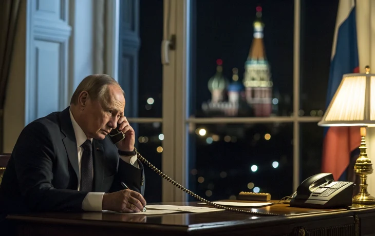 Путин и Трамп провели ночной телефонный разговор Путин и Трамп провели ночной телефонный разговор