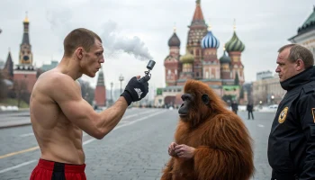 Москва: ФБР осудила боксёршу за вейп с орангутаном