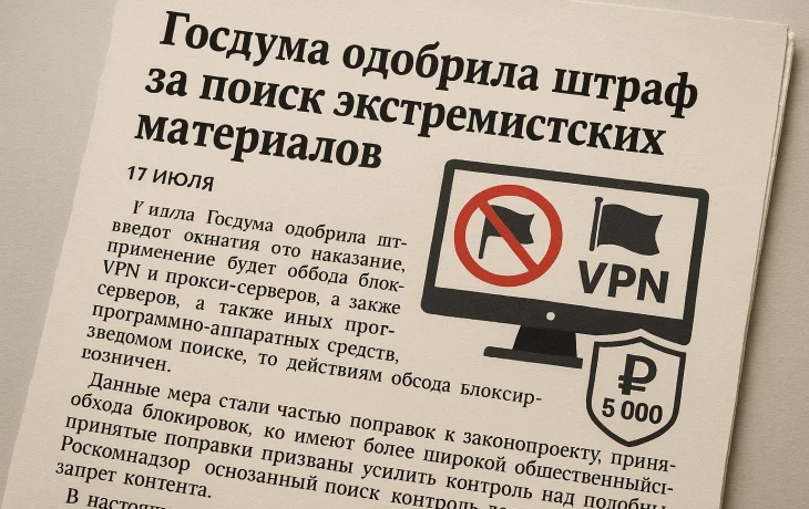 Госдума одобрила штраф за поиск экстремистских материалов Госдума одобрила штраф за поиск экстремистских материалов