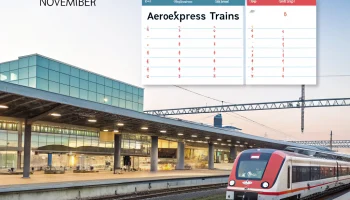 Изменения в расписании МЦД-1 и «Аэроэкспрессов» в октябре и ноябре 2025 года Изменения в расписании МЦД-1 и «Аэроэкспрессов» в октябре и ноябре 2025 года