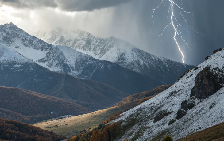 На Кубани 29 октября ожидаются ливни, грозы и мокрый снег в горах