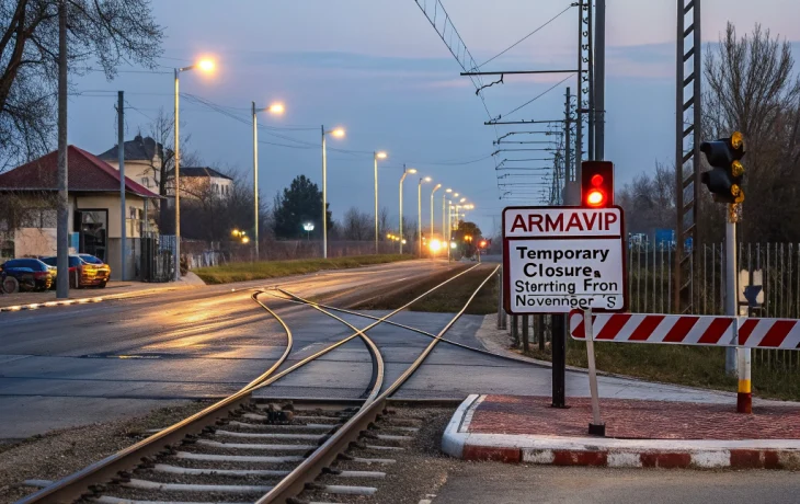 В Армавире временно перекроют железнодорожный переезд на два дня в начале ноября В Армавире временно перекроют железнодорожный переезд на два дня в начале ноября