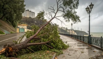 В Сочи и Краснодаре сильные дожди и ветер: жители сталкиваются с непогодой
