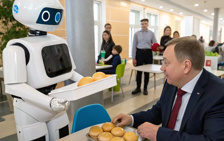 Губернатор Беглов открыл новое здание школы № 324 в Сестрорецке с роботом-официантом Губернатор Беглов открыл новое здание школы № 324 в Сестрорецке с роботом-официантом