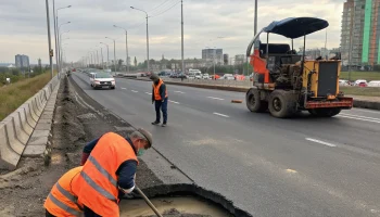 Провал на Красных Партизан в Краснодаре устранят к концу октября