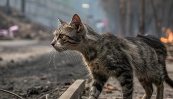 В Домодедово снова нашли обожжённого кота: волонтёры борются за жизнь Попугайчика