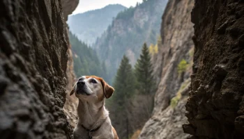 Спасатели вытащили цвергшнауцера из 10-метровой расщелины в горах Лабинского района