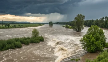 Сильные дожди и подъем рек на Кубани вызвали затопления и предупреждения МЧС