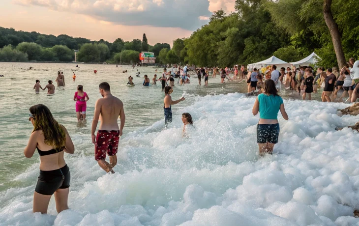 В Новороссийске прокуратура остановила незаконное пенное шоу на Суджукской лагуне В Новороссийске прокуратура остановила незаконное пенное шоу на Суджукской лагуне