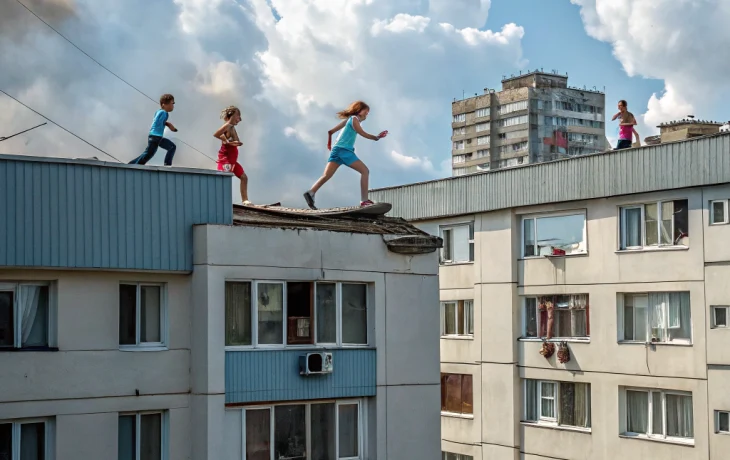 В Сочи жильцы пожаловались на подростков, гуляющих по крышам многоэтажек без ограждений