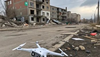 В Приморско-Ахтарске обломки БПЛА повредили дома и участки, жители остались без пострадавших