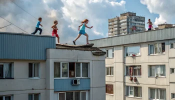 В Сочи жильцы пожаловались на подростков, гуляющих по крышам многоэтажек без ограждений