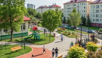 В станице Динской открыли обновлённую зелёную зону по нацпроекту «Инфраструктура для жизни»