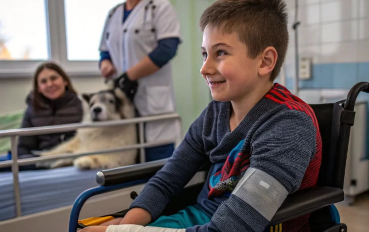 Мальчик, пострадавший от нападения хаски в Сочи, получил инвалидность и переходит на домашнее обучен Мальчик, пострадавший от нападения хаски в Сочи, получил инвалидность и переходит на домашнее обучен