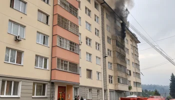 Жители Сочи приняли проекцию камина за пожар и вызвали МЧС
