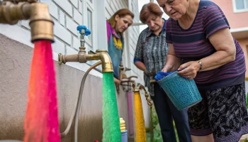 Жители Анапы сообщили о необычном окрасе воды в кранах