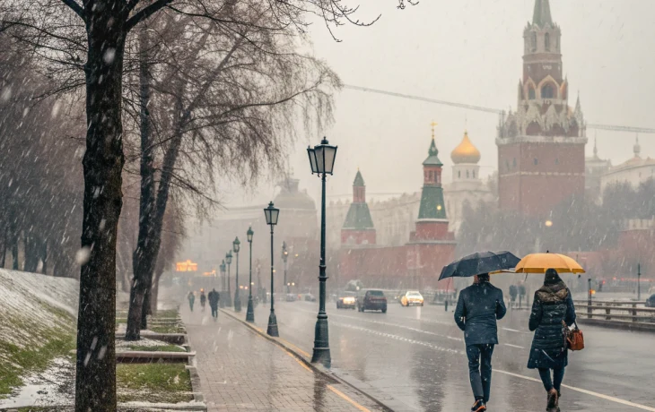 На Москву обрушатся дожди и мокрый снег: синоптики предупреждают о похолодании и пробках На Москву обрушатся дожди и мокрый снег: синоптики предупреждают о похолодании и пробках