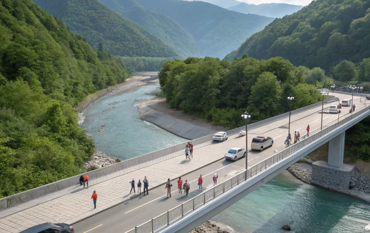 В Сочи после капремонта открыли новый мост через реку Чемитоквадже В Сочи после капремонта открыли новый мост через реку Чемитоквадже