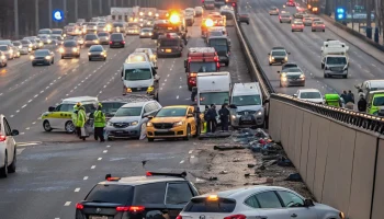 Массовое ДТП у метро «Текстильщики» парализовало движение на Волгоградском проспекте