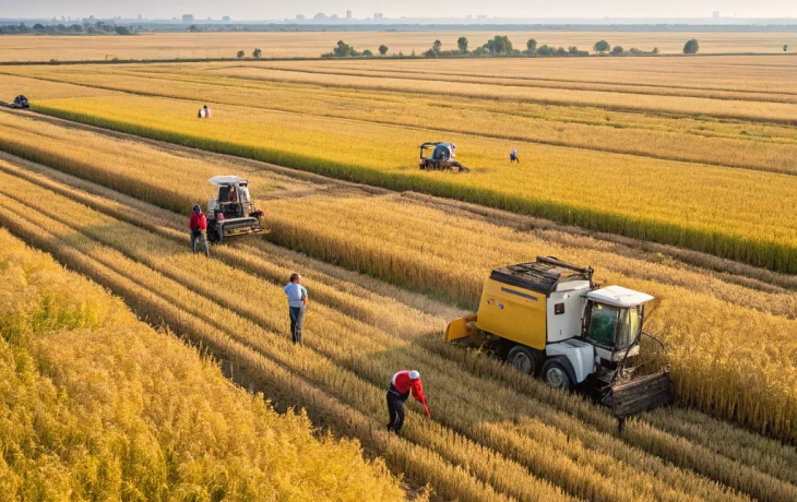 На Кубани стартовала массовая уборка урожая риса на площади 115 тысяч гектаров На Кубани стартовала массовая уборка урожая риса на площади 115 тысяч гектаров