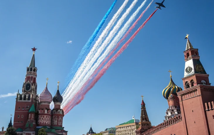 Фигура «Кубинский бриллиант» украсила небо Москвы на Параде Победы 9 мая Фигура «Кубинский бриллиант» украсила небо Москвы на Параде Победы 9 мая