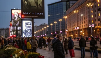 Фотографии героев ВОВ показали на цифровых экранах Москвы в рамках акции «Бессмертный полк»