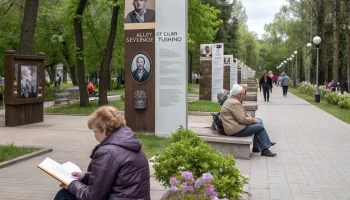 Аллею Славы обновили в парке «Северное Тушино» к 80-летию Победы