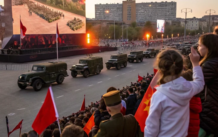 Концерт и выставка ретро-авто прошли на Поклонной горе в День Победы Концерт и выставка ретро-авто прошли на Поклонной горе в День Победы