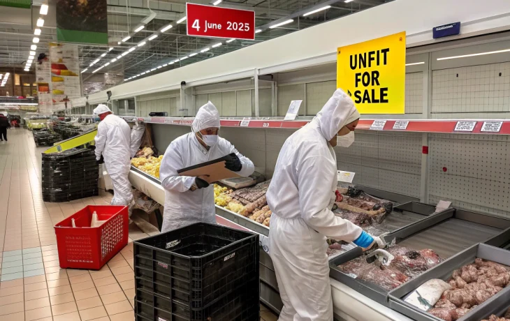 В Омске уничтожили 1,4 тонны опасных продуктов из магазинов сети «Маяк» В Омске уничтожили 1,4 тонны опасных продуктов из магазинов сети «Маяк»