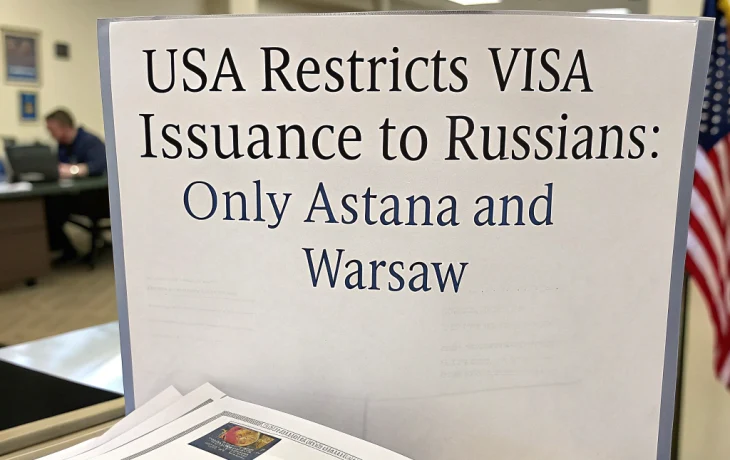 США ограничили выдачу виз россиянам: только Астана и Варшава США ограничили выдачу виз россиянам: только Астана и Варшава