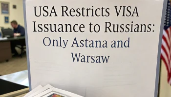США ограничили выдачу виз россиянам: только Астана и Варшава